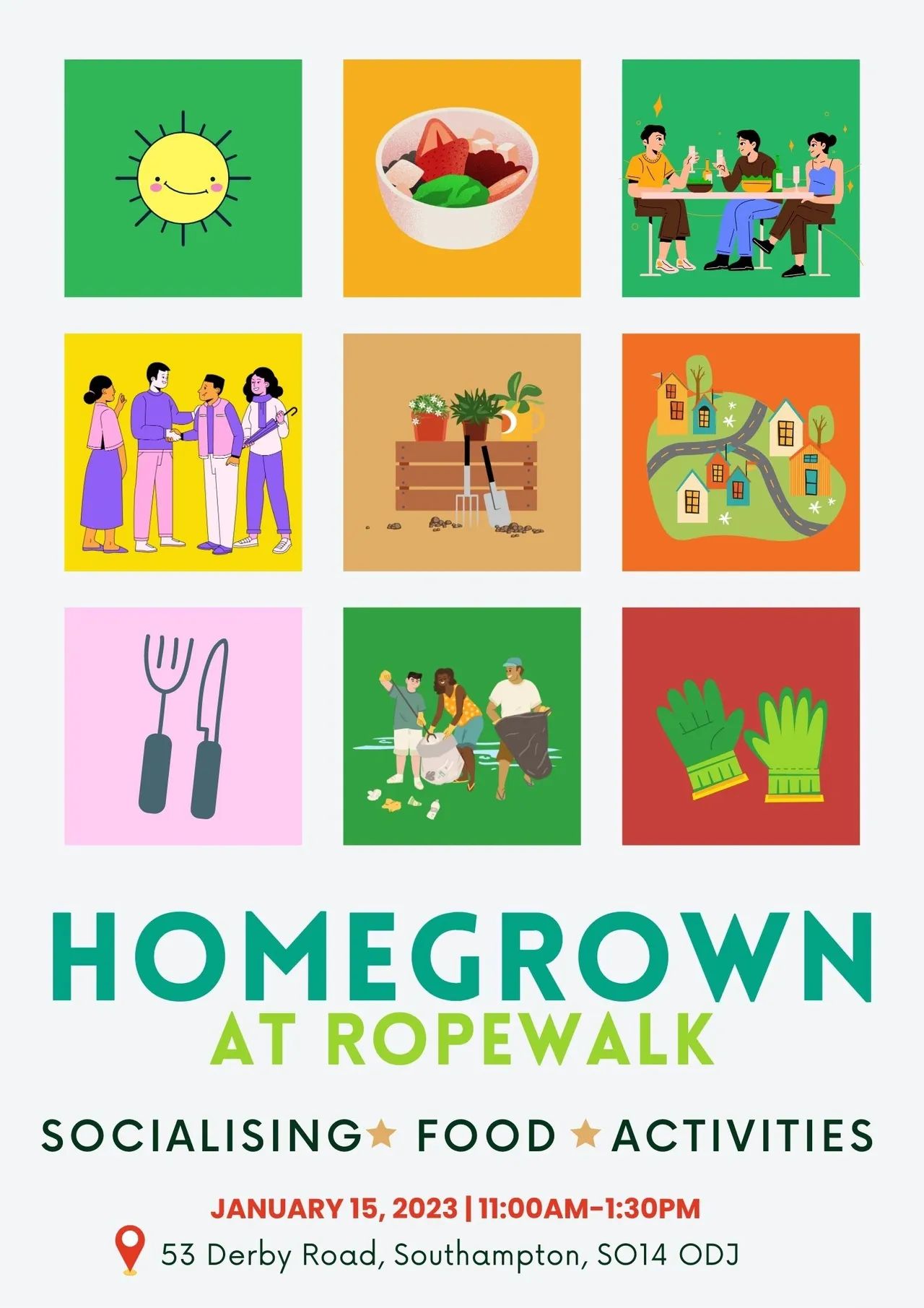 Homegrown at Ropewalk - Activities Grid